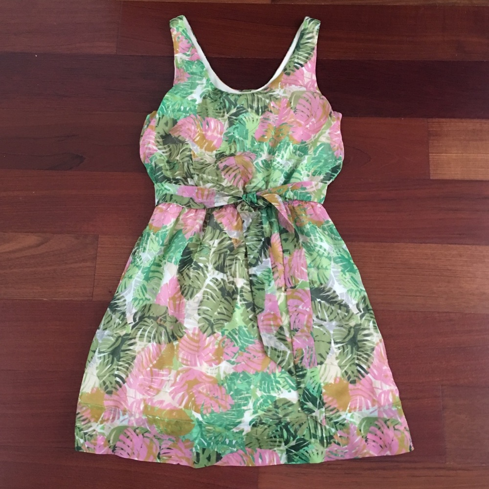 Rhyme Los Angeles Palm Dress with Sash